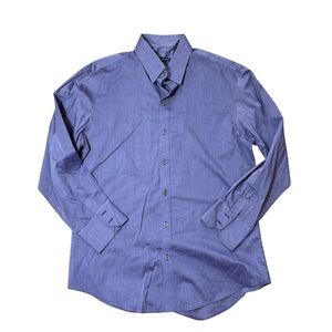 Zachary Prell Men’s Purple Long Sleeve Button Down Dress Shirt Cotton Size M